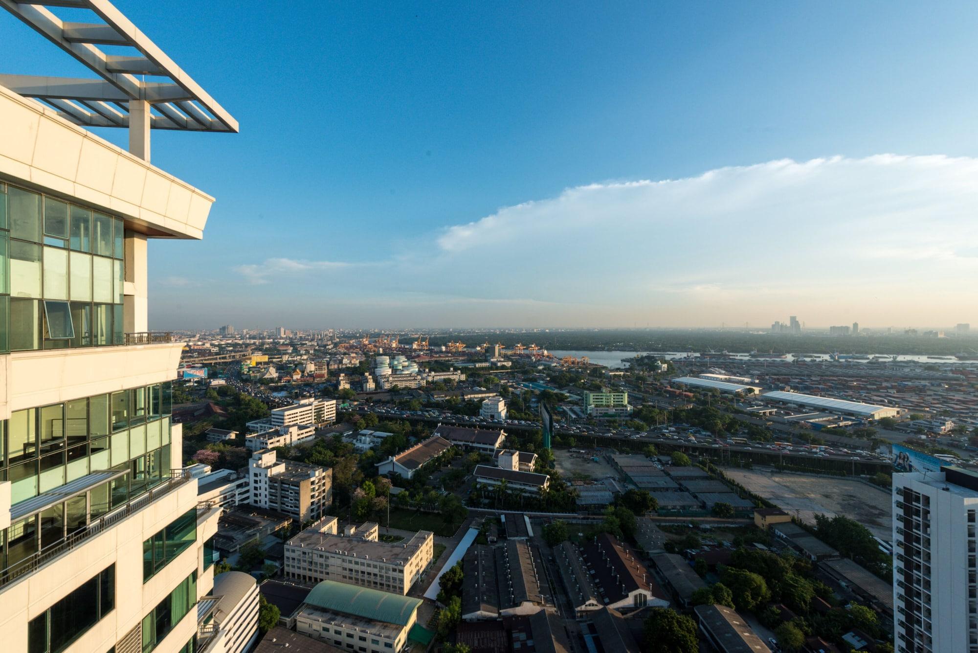 Jasmine Grande Residence Бангкок Екстер'єр фото View of the city from the 25th floor of the building